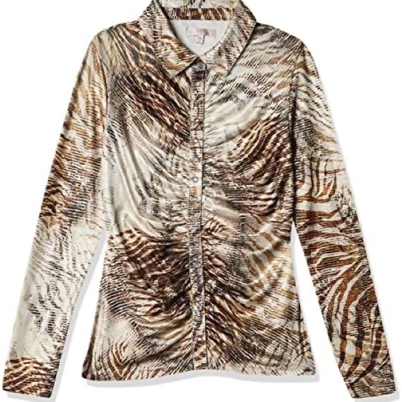 NWT Guess Milana shirred top - Picture 3 of 9